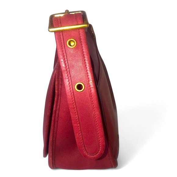 COACH PATRICIA SCHNEIDER'S Red Glove Tanned Crossbody Shoulder Bag VTG 9951 COA - Picture 5 of 17